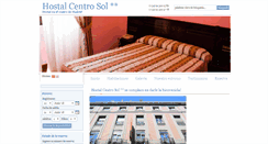 Desktop Screenshot of hostalcentrosol.com