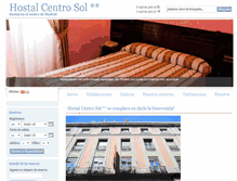 Tablet Screenshot of hostalcentrosol.com